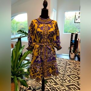 Gorgeous Gorgeous Dress!! Floral Yellow/Blue Dress NEW w/out TAG.